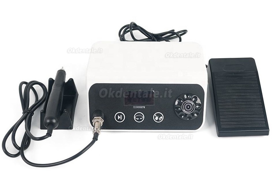 Micromotore dentale brushless TJJ HP88 con manipolo da 60000 giri/min e controllo a pedale